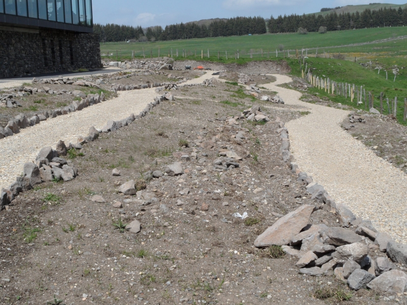 Création des allées du Jardin botanique de l'Aubrac