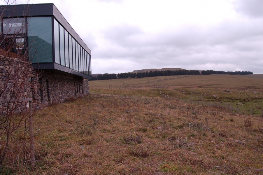 Terrain avant la création du Jardin botanique de l'Aubrac